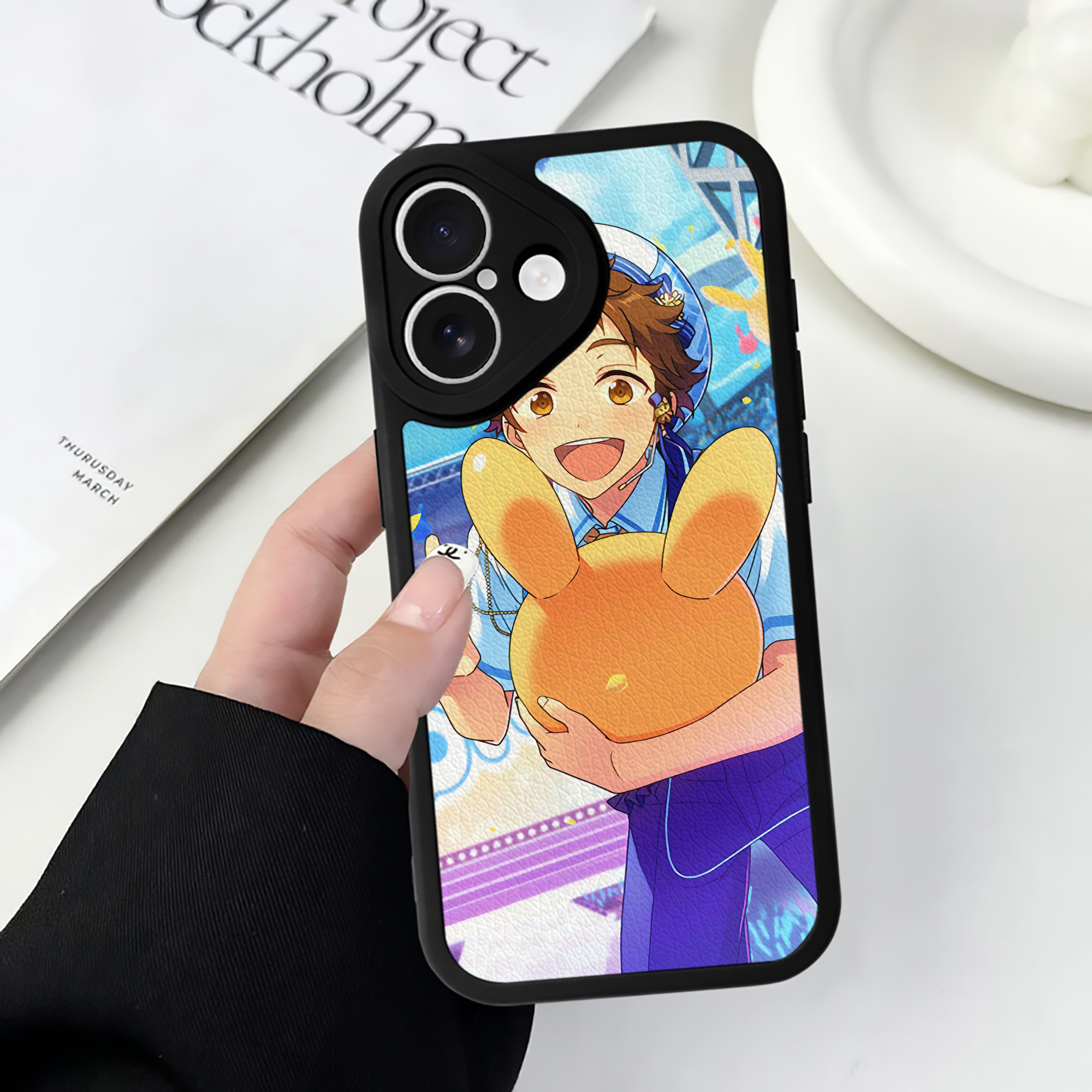 （画像用） あんさんぶるスターズ! Ensemble Stars 【iPhone 16シリーズ対応】シリコンスマホケース（レザー調） 材質：シリコン